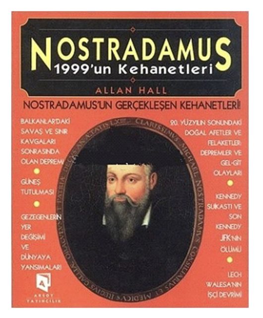 Nostradamus: 1999’un Kehanetleri kitabının kapağı, Allan Hall